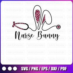 nurse bunny stethoscope png, nursing cute easter png, bunny easter day png, easter nurse png, bunny sublimation