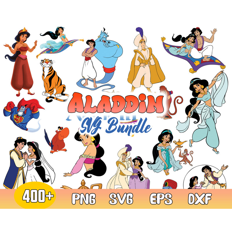 Aladdin Bundle Svg, Aladdin Svg, Disney Aladdin Svg, Princess Jasmine Cricut, Aladdin Cricut.jpg