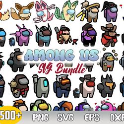 among us bundle svg, among us svg, among us character svg, png dxf eps file