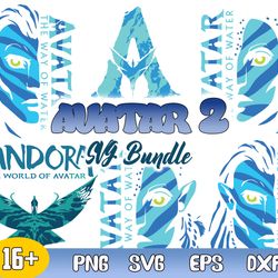 avatar 2 bundle svg, jake sully avatar 2 svg, avatar the way of water svg, logo avatar 2 svg