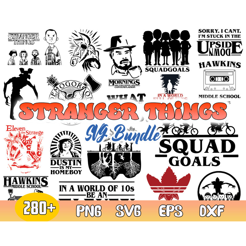 Best Bundle Stranger Things Svg, Stranger Things Svg, Upside Down Svg, Demogordon Svg, Clipart .jpg