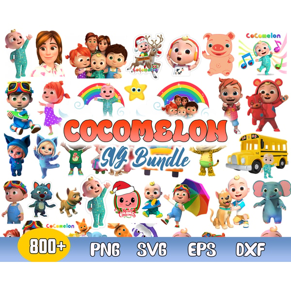 Bundle Cocomelon Svg, Cocomelon Jj Svg, Cocomelon Vector, Co - Inspire ...