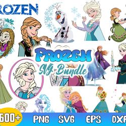 Frozen Mega Bundle Svg, Elsa Svg, Anna Svg, Olaf Svg, Disney Princess Svg, Digital Download File