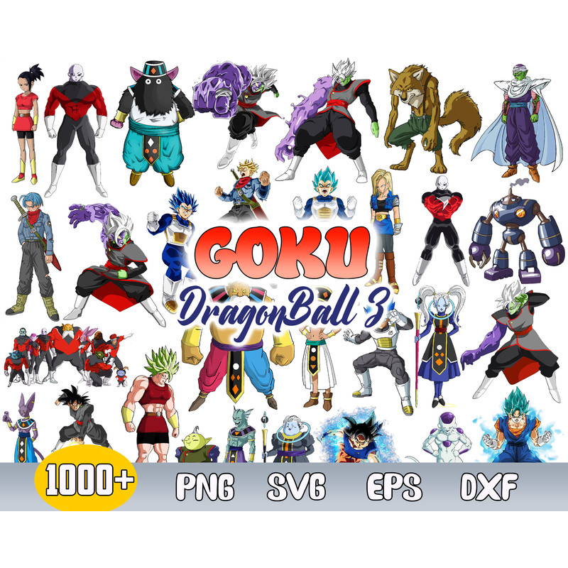 Goku Dragon Ball Z Bundle Svg, Goku Svg, Dragon Ball Svg, , Son Goku Svg, Anime Svg .jpg