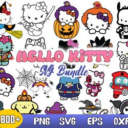 hello kitty bundle svg, hello kitty halloween svg, hello kitty character horror svg, digital download file