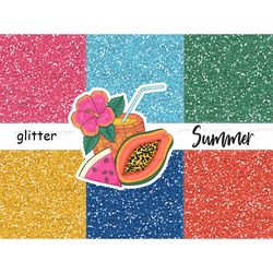 Summer Glitter | Bright Textures Bundle