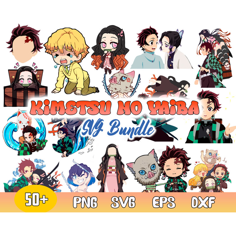 Kimetsu No Yaiba Bundle Svg, Kimetsu No Yaiba Svg, Demon Slayer Svg, Anime Svg.jpg