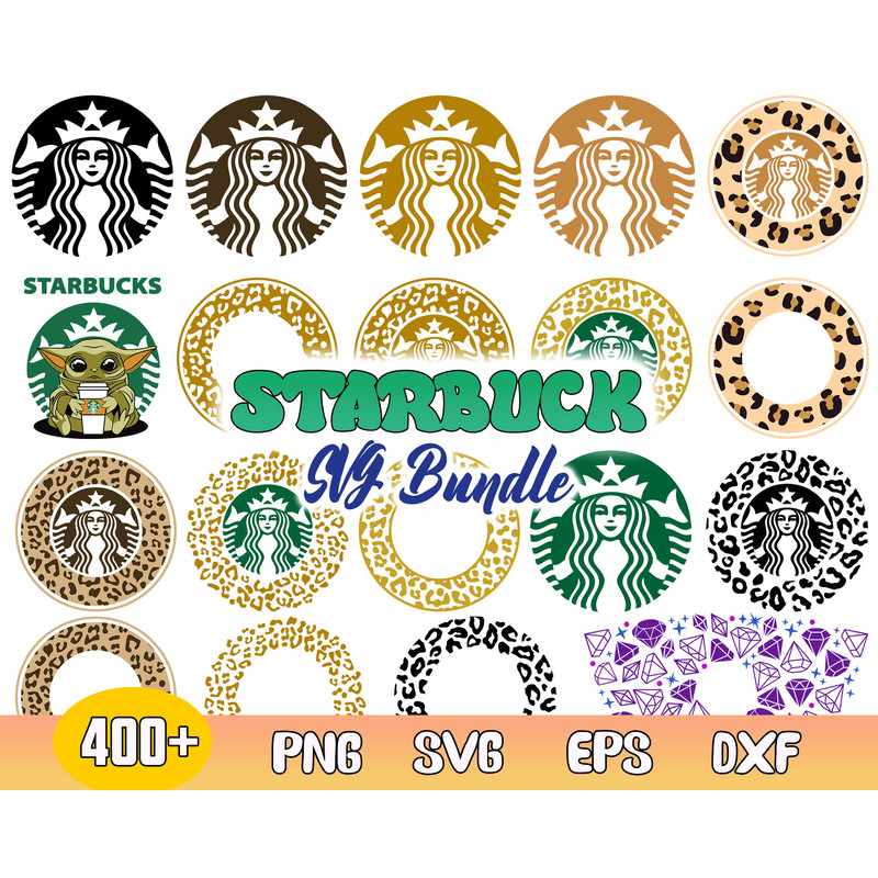 Logo Starbucks Bundle Svg, Starbucks Leopard Svg, Starbucks Full Wrap Svg, Starbucks Clipart .jpg