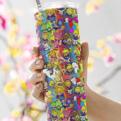 cute rainbow brite premium skinny tumbler wrap 20 ounce tumbler wrap png clipart image seamless image