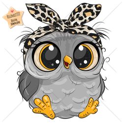 Cute Cartoon Owl PNG, Cool, Eyes, clipart, Sublimation Design, Adorable, Print, clip art