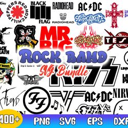 rock band bundle svg, rock band logo svg, rock music svg, rock and roll bundle svg, rock flames svg