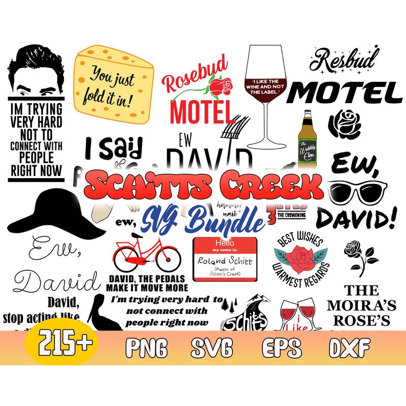 Schitt's Creek Bundle Svg, David Rose Svg, David Rose Quotes Svg, Png Dxf Eps File.jpg