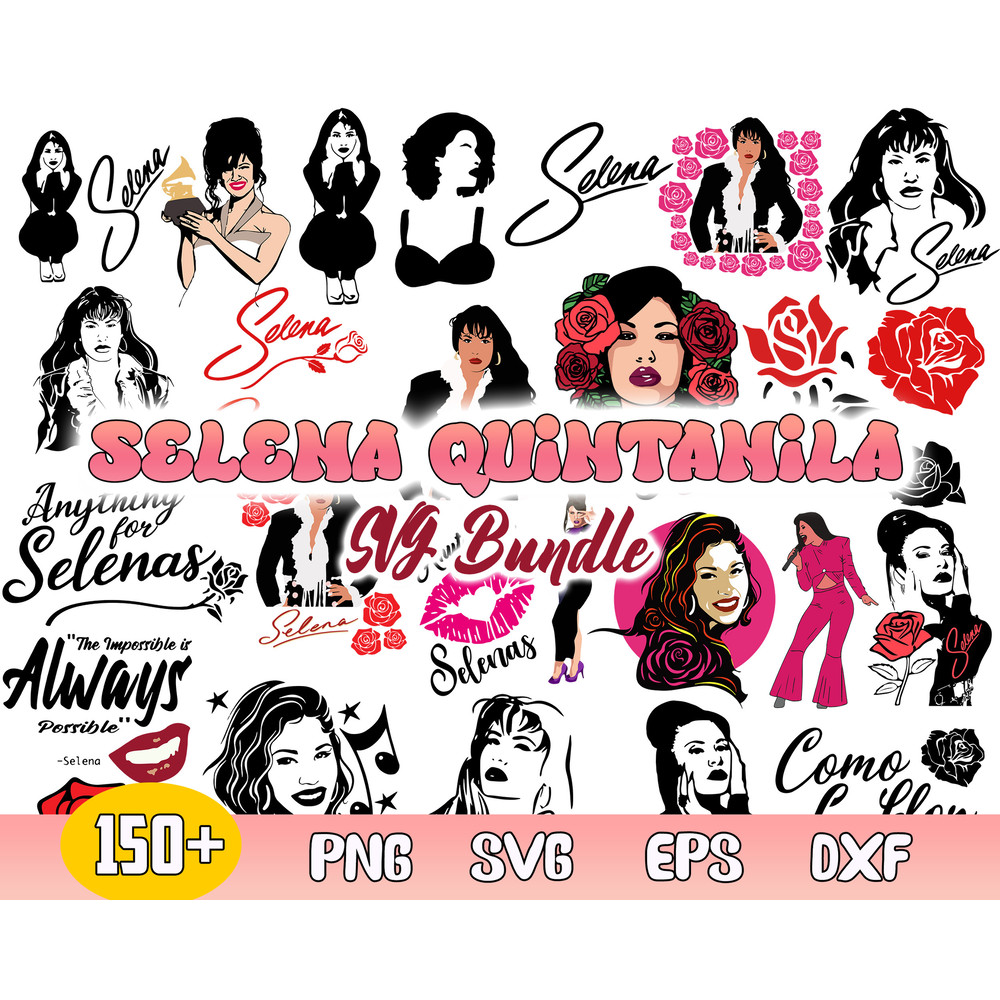 Selena Quintanila Bundle Svg, Selena Svg, Selena Quintanila Svg, Png Dxf Eps File.jpg