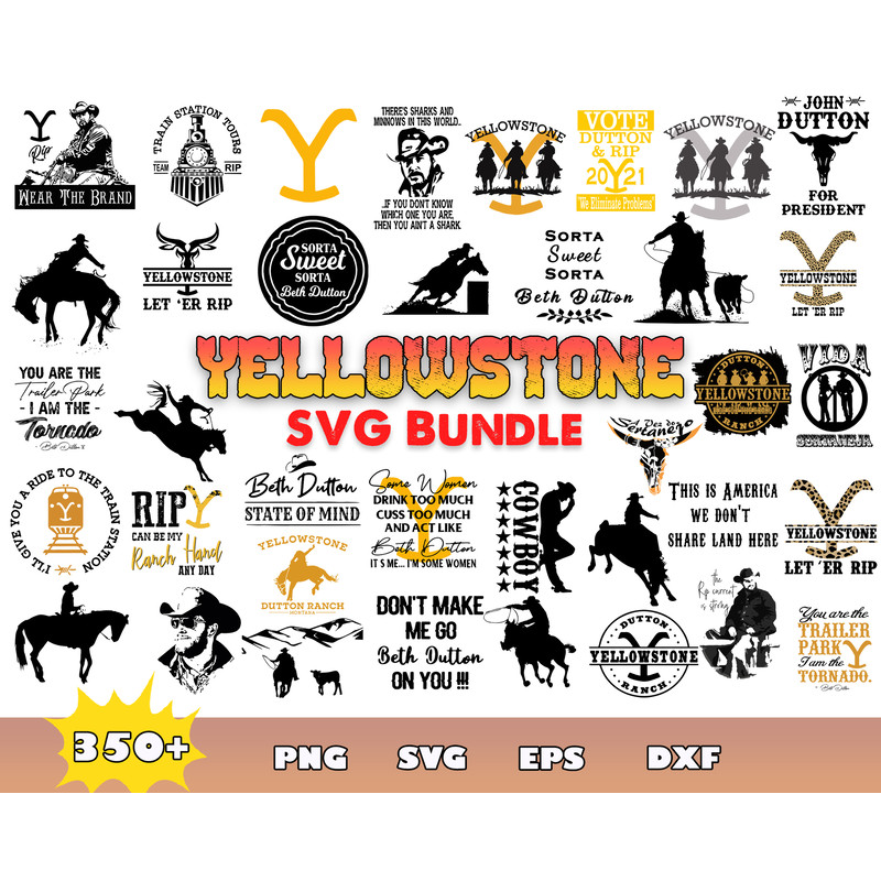 Yellowstone Bundle Svg, Yellowstone Rip Svg, Rip Wheeler Svg, Dutton Ranch Svg Cut Files Cricut Download.jpg