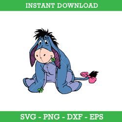 eeyore st patrick's day svg, winnie the pooh  lucky svg, saint patrick's day disney svg, instant download