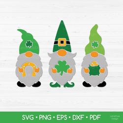 St Patrick's Gnomes SVG - Irish Gnomes SVG Cut File - Saint Patrick's Day SVG