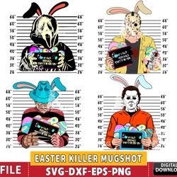 easter killer mugshot svg bundle, horror easter svg bundle svg eps png, for cricut, digital, file cut, instant download