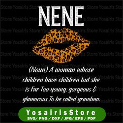 Nene Leopard Lips Png, Kiss Nene Description Png, Mother's Day Png, Lips Clipart Sublimation Designs Downloads