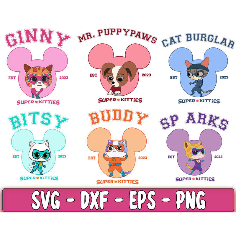 Disney Junior SuperKitties Pounce, full team svg 2.jpg