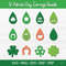 earring templates with shamrock