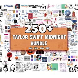 250 file taylor swift midnight bundle svg, cricut , digital downdload