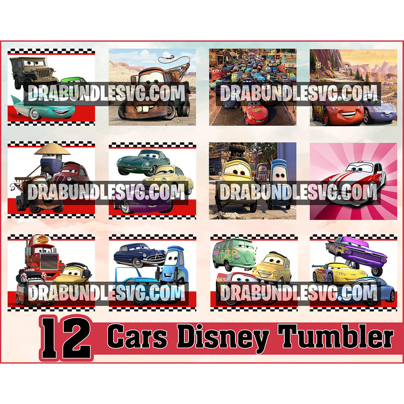 12 Cars Designs 20oz Skinny Straight & Tapered Bundle, Template Sublimation, Cars Png Digital Download.jpg