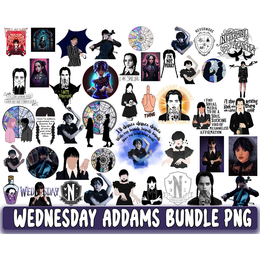 Wednesday Addams bundle png 2.jpg