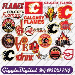 calgary flames svg, calgary flames bundle, calgary flames logo, nhl bundle, nhl logo, nhl