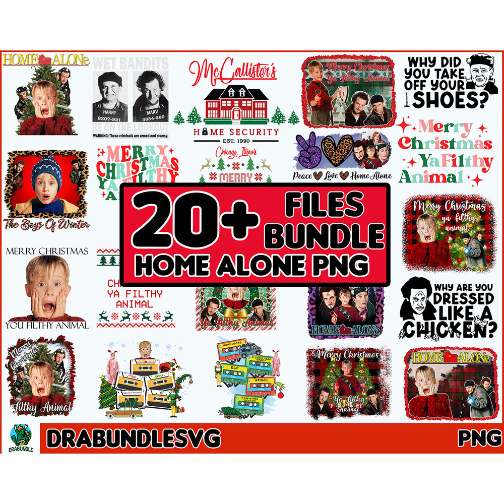 20 Home alone Png bundle, wet bandits , christmas Png bundle, Merry christmas ya filthy animal, home alone Png, Christmas bundle Instant Download.jpg