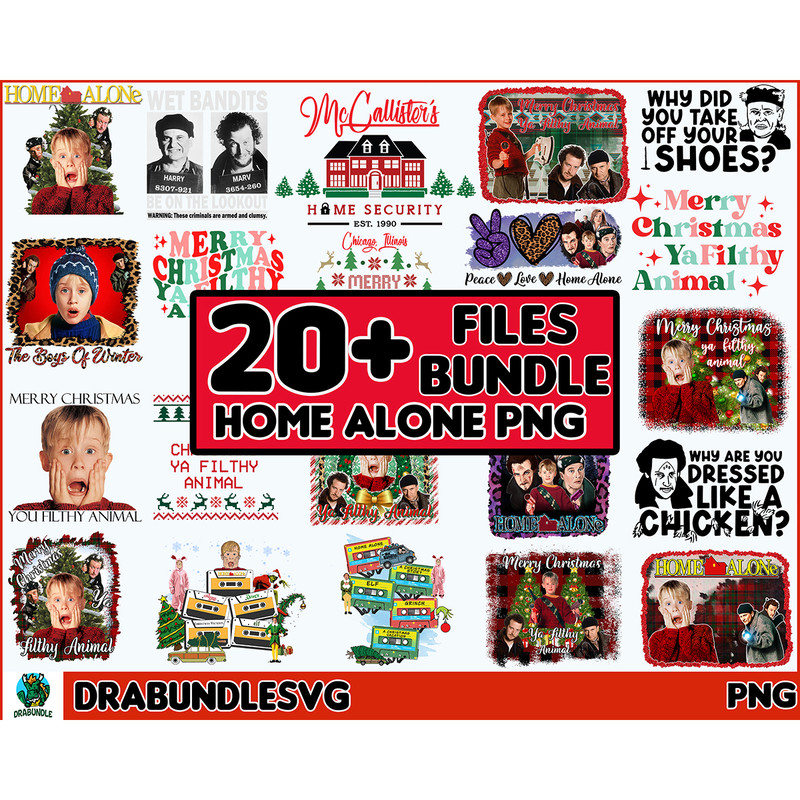 20 Home alone Png bundle, wet bandits , christmas Png bundle, Merry christmas ya filthy animal, home alone Png, Christmas bundle Instant Download.jpg