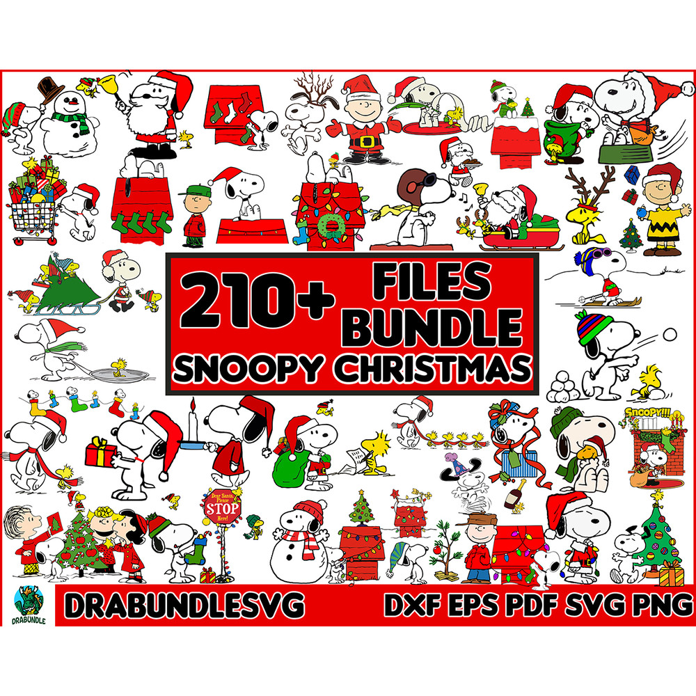 210 Snoopy Christmas Svg, Mega Bundle, Snoopy Peanuts, Woodstock Svg, Peanuts Svg, Charlie Brown Svg, Snoopy Clip Art Digital Instant Download.jpg