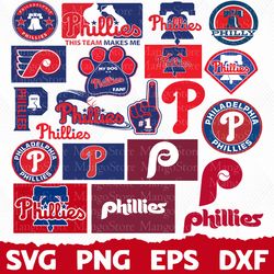 Philadelphia Phillies bundle, Philadelphia Phillies Logo svg, Philadelphia Phillies png, Cricut Philadelphia Phillies