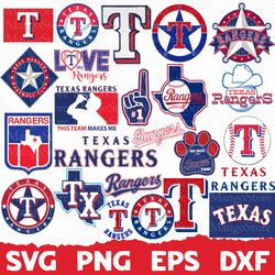 Texas Rangers bundle, Texas Rangers Logo svg, Texas Rangers png, Cricut Texas Rangers, Texas Rangers Logo, mlb Team Logo