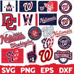 Washington Nationals bundle, Washington Nationals Logo svg, Washington Nationals png, Cricut Washington Nationals
