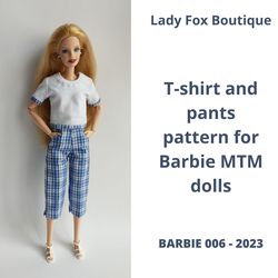 Pattern for Barbie Made To Move dolls