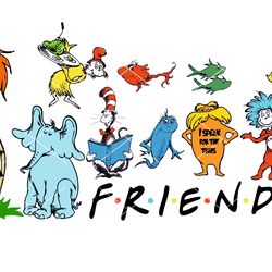 dr seuss friends svg, lorax svg, read across america svg, thing 1 and thing 2 svg, thing one and thing two svg, red fish