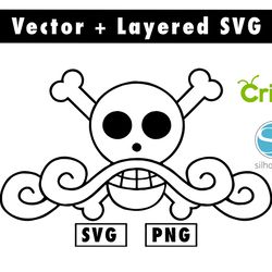 anime one piece. edward newgate. svg, png files for cricut machine , anime svg , manga svg