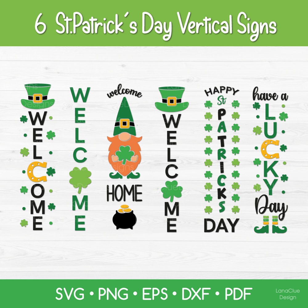 vertical design for st patricks day