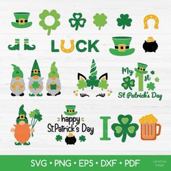 st patrick's day bundle svg - 15 items, irish day bundle svg