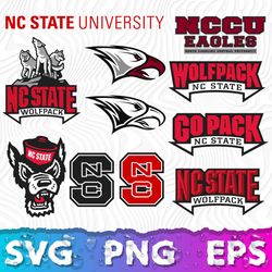 NCCU SVG, North Carolina Central University Logo SVG, NCCU Eagle Logo