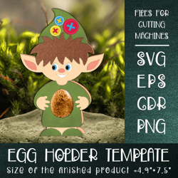 Brownie Easter Egg Holder Template