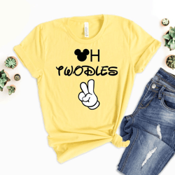 oh twodles mickey hand shirt, 2nd birthday shirt, birthday party, 2 two years old, mouse club house, birthday party, sec