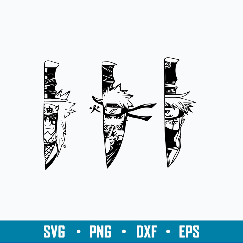 Naruto Knife Anime Svg, Manga Character In Knife Svg, Naruto Knife Svg, Png Dxf Eps File.jpg