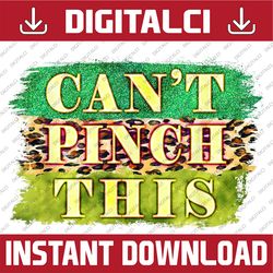 can't pinch this funny graphic saint patrick's day png sublimation designs