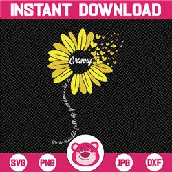 In A World Full Of Grandma Be A Granny Svg, Happy Mother's Day Svg, Granny SVG, Sunflower Digital Download
