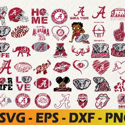 alabama crimson tide football teams svg, alabama crimson tide svg, n c a a svg, logo bundle