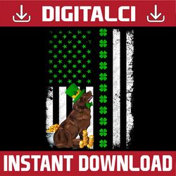 newfoundland dog lover st patrick's day puppy costume png sublimation designs