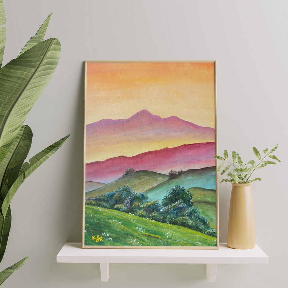 Caramel evening oil painting Olga Shmyrova.jpg