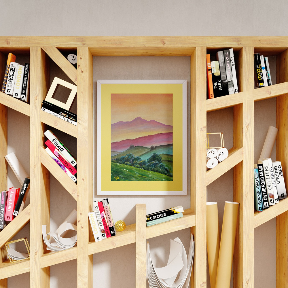 Caramel evening oil painting landscape.jpg