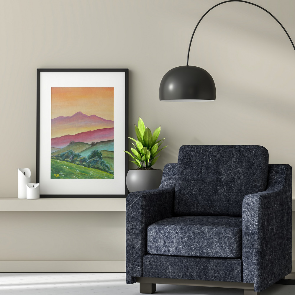 Caramel evening oil painting Olga Shmyrova art.jpg